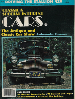 CLASSIC & SPECIAL INTEREST CARS 1980 WINTER - '41 CLUB COUPE, '34 FORD PHAETONS